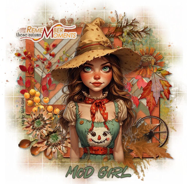 Autumn Scarecrow tag by Mod Girl