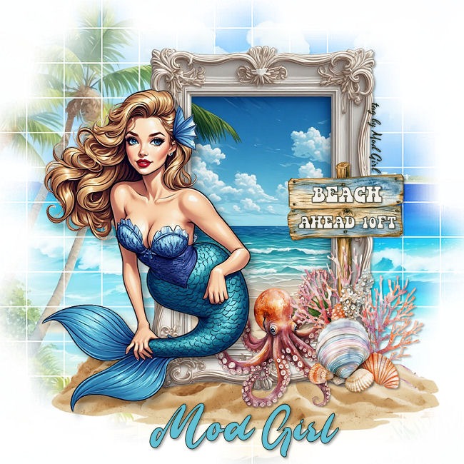 Mermaid tag by Mod Girl