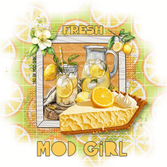 Fresh Lemon tag by Mod Girl
