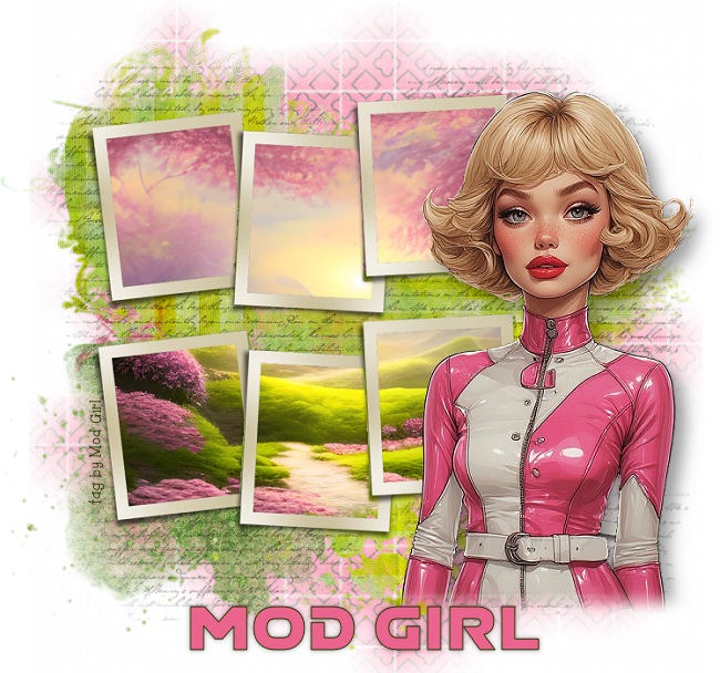 Pink Fantasy tag by Mod Girl