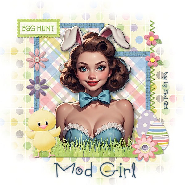 Easter Girl tag by Mod Girl