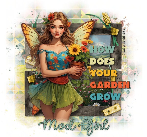 Garden Fairy tag by Mod Girl