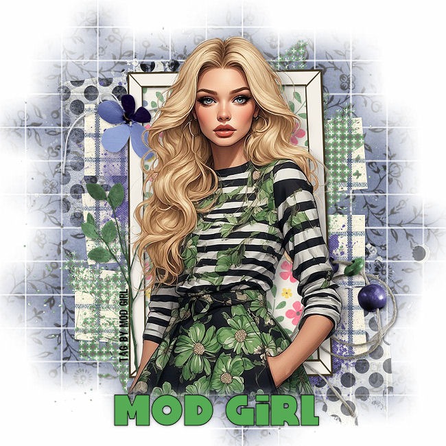 Green Fashion tag by Mod Girl