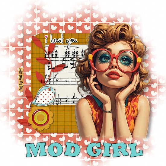 I Heart You tag by Mod Girl