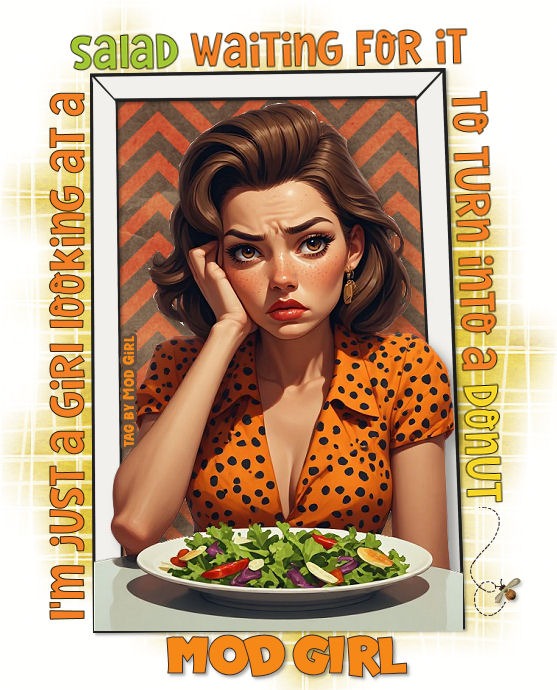 The Salad tag by Mod Girl